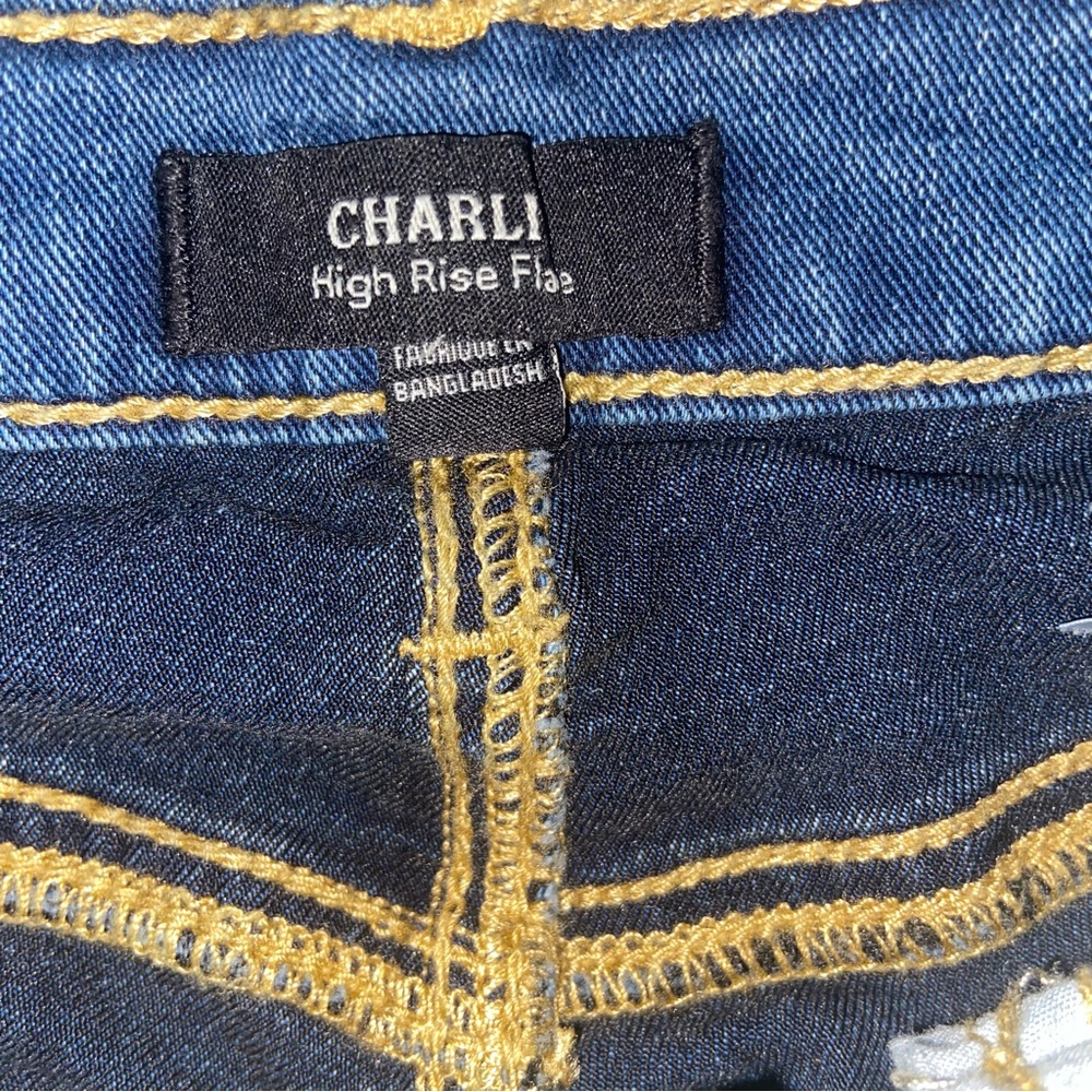 Vintage True Religion Jeans Womens Size 28 Charlie Flare Vintage 90s Y2K NWT - Picture 7 of 15
